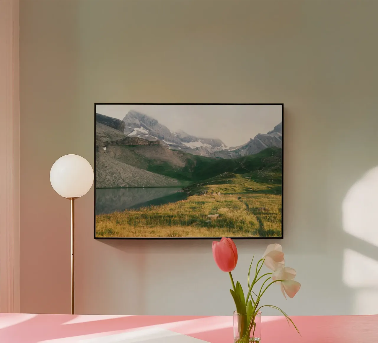 Mountain Lake Reflection plexiglass da FujiSwiss