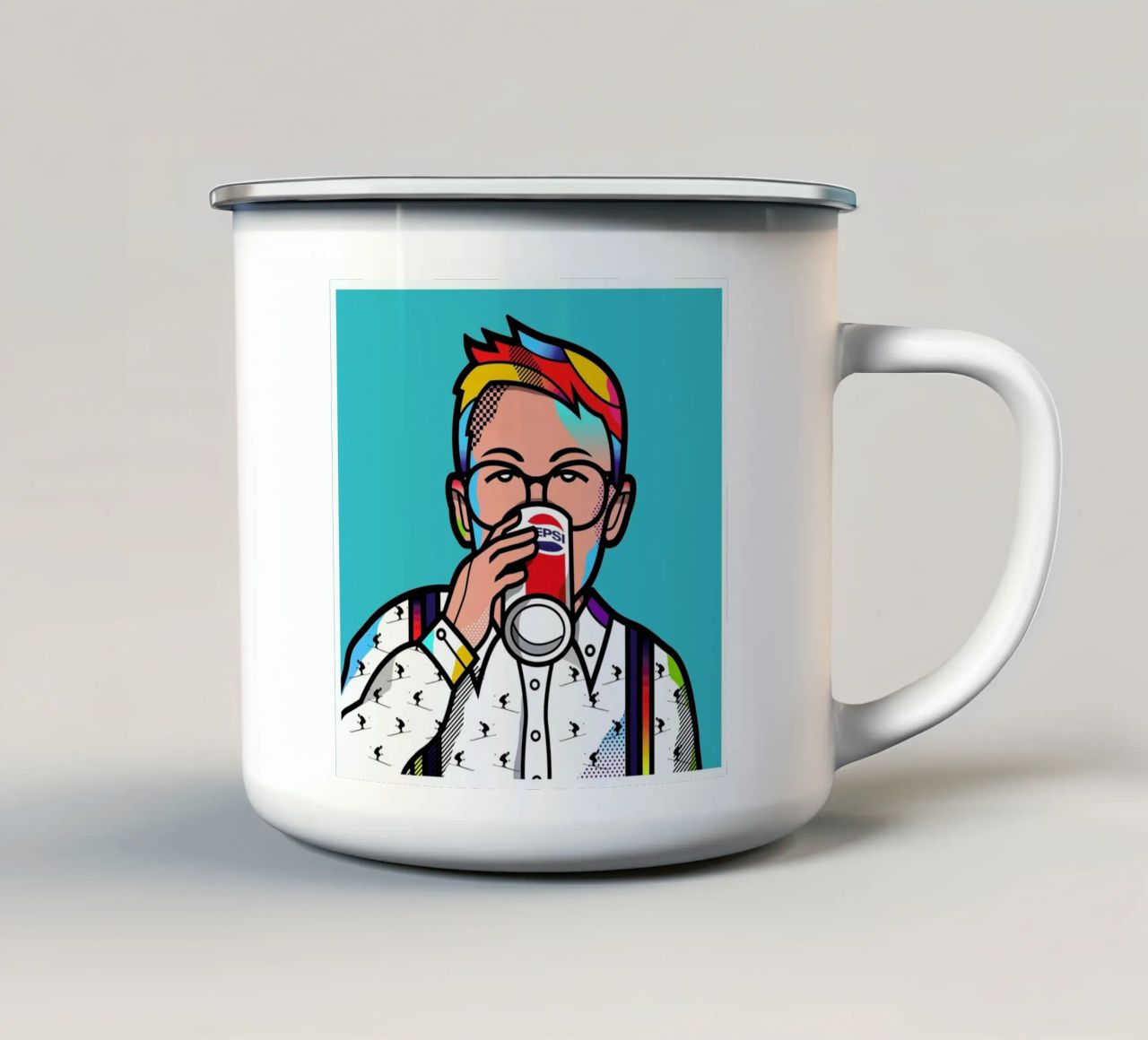 Fuller Emaille Tasse von Van Orton Design
