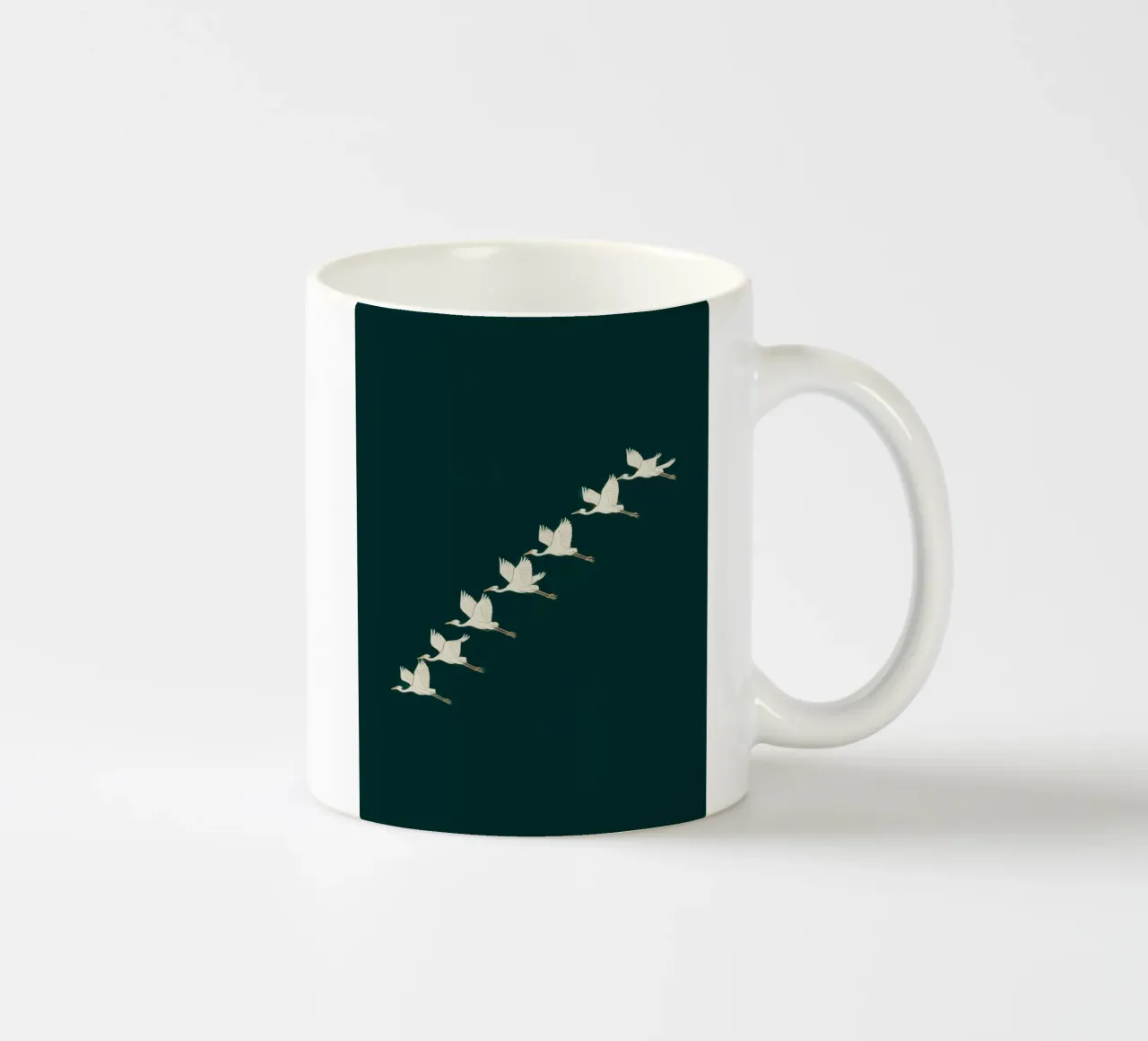 Stormo di cigni tazza in ceramica da logic