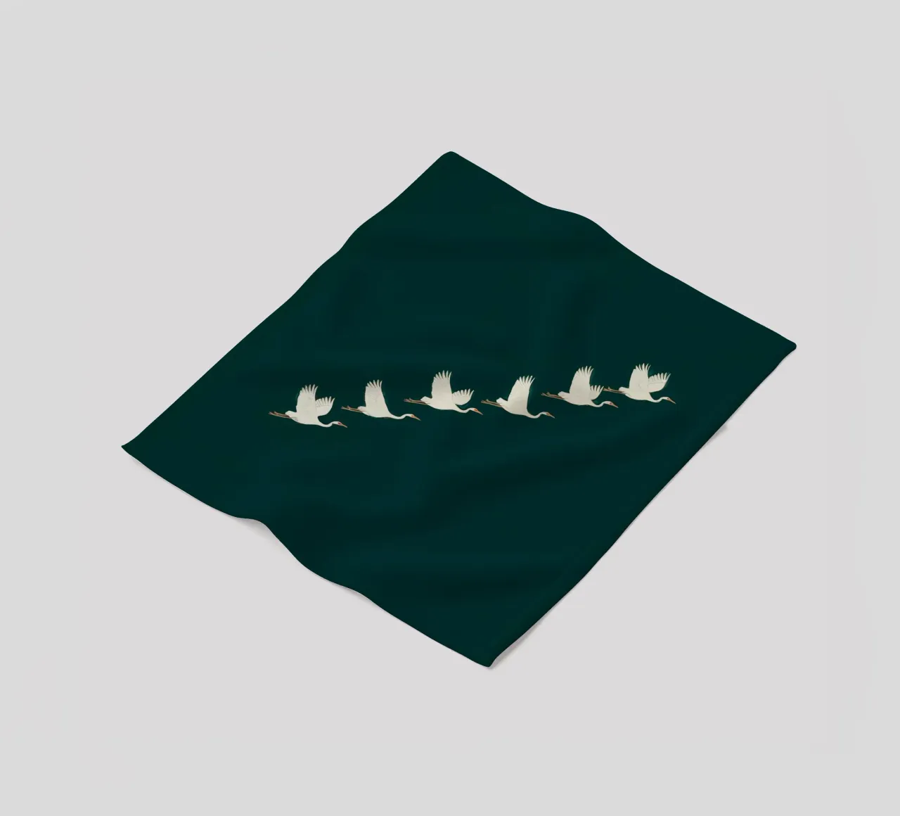 Stormo di cigni coperta in pile da logic
