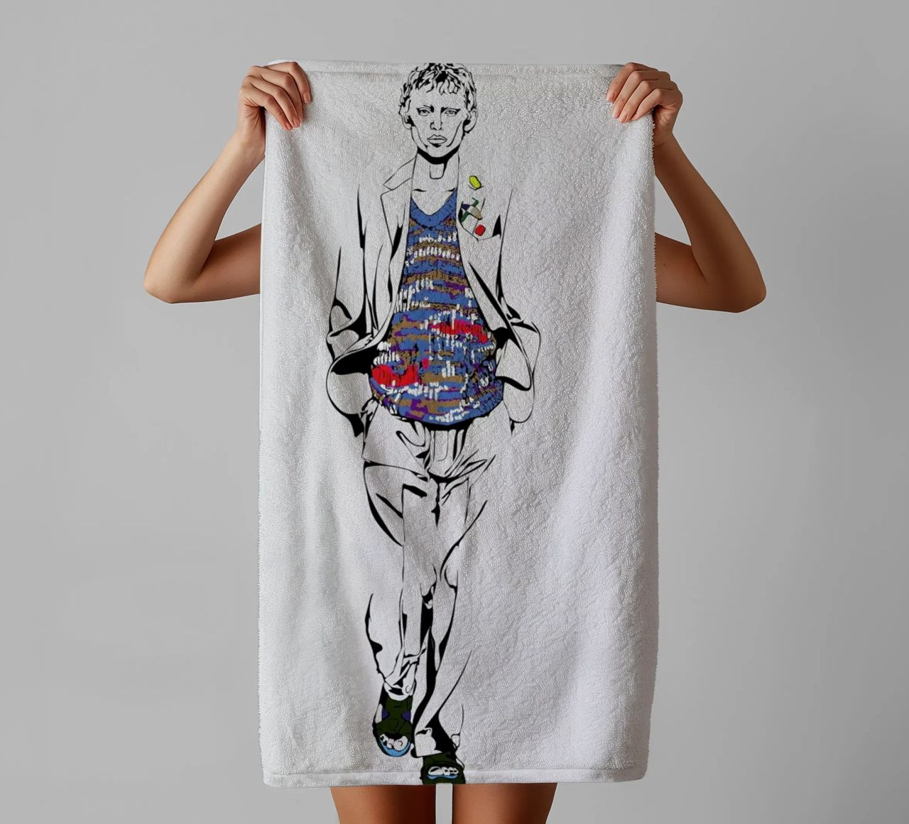 Man 1 toalla de baño de Marcell Naubert