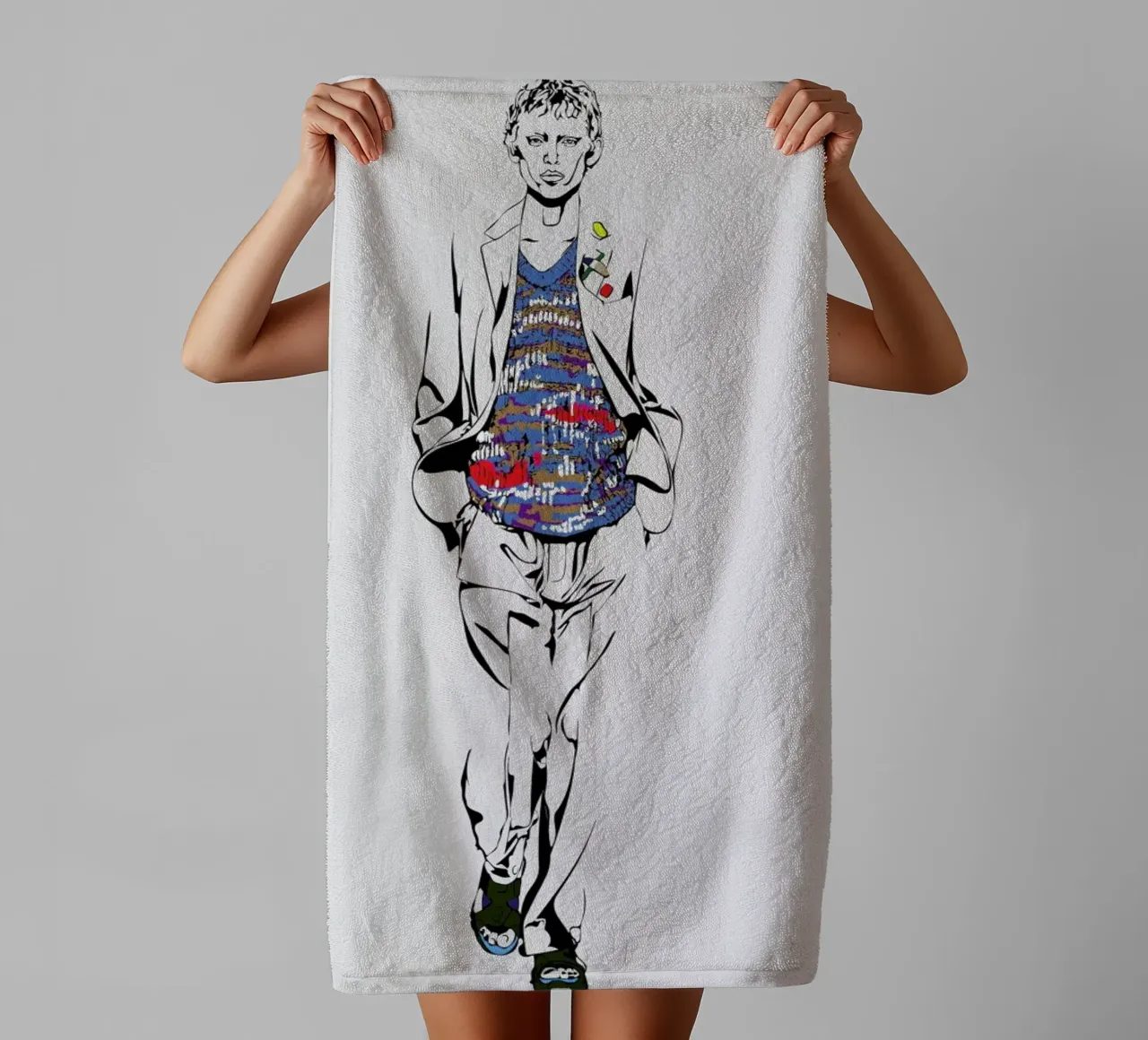 Man 1 asciugamano da bagno da Marcell Naubert