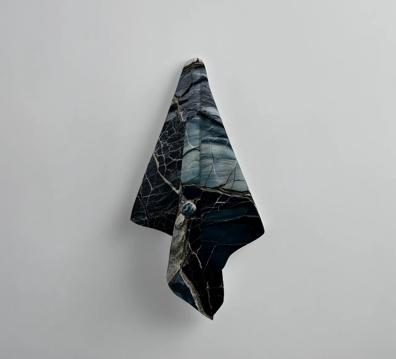 Pietra d'agata nera e pastello, chakra, aura asciugamano da bagno da bujaboom