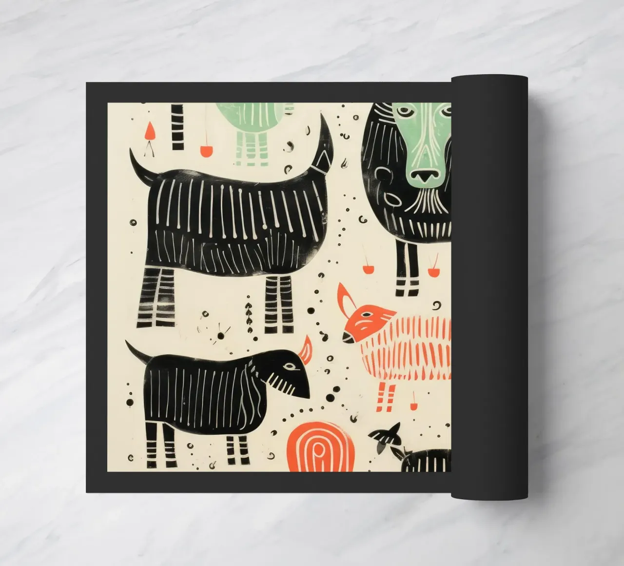 Yak verdi 2 zerbino da Minimal Animal Art