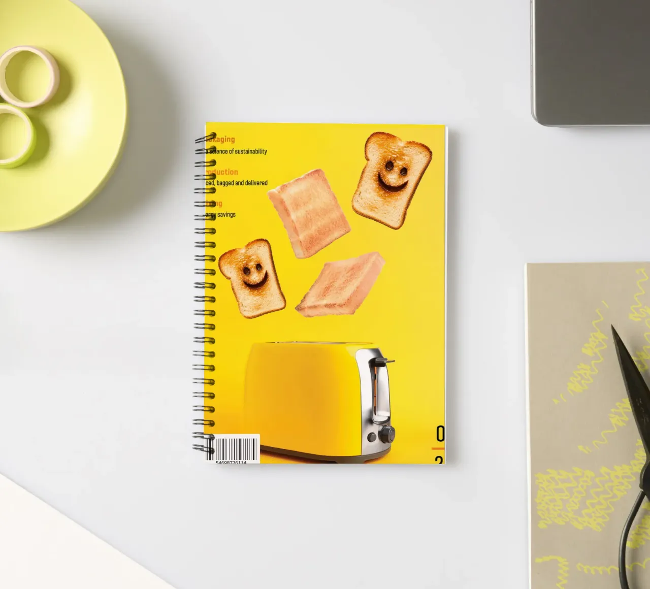 Slices of toasted bread with smiling faces diario ad anelli da ramosashop