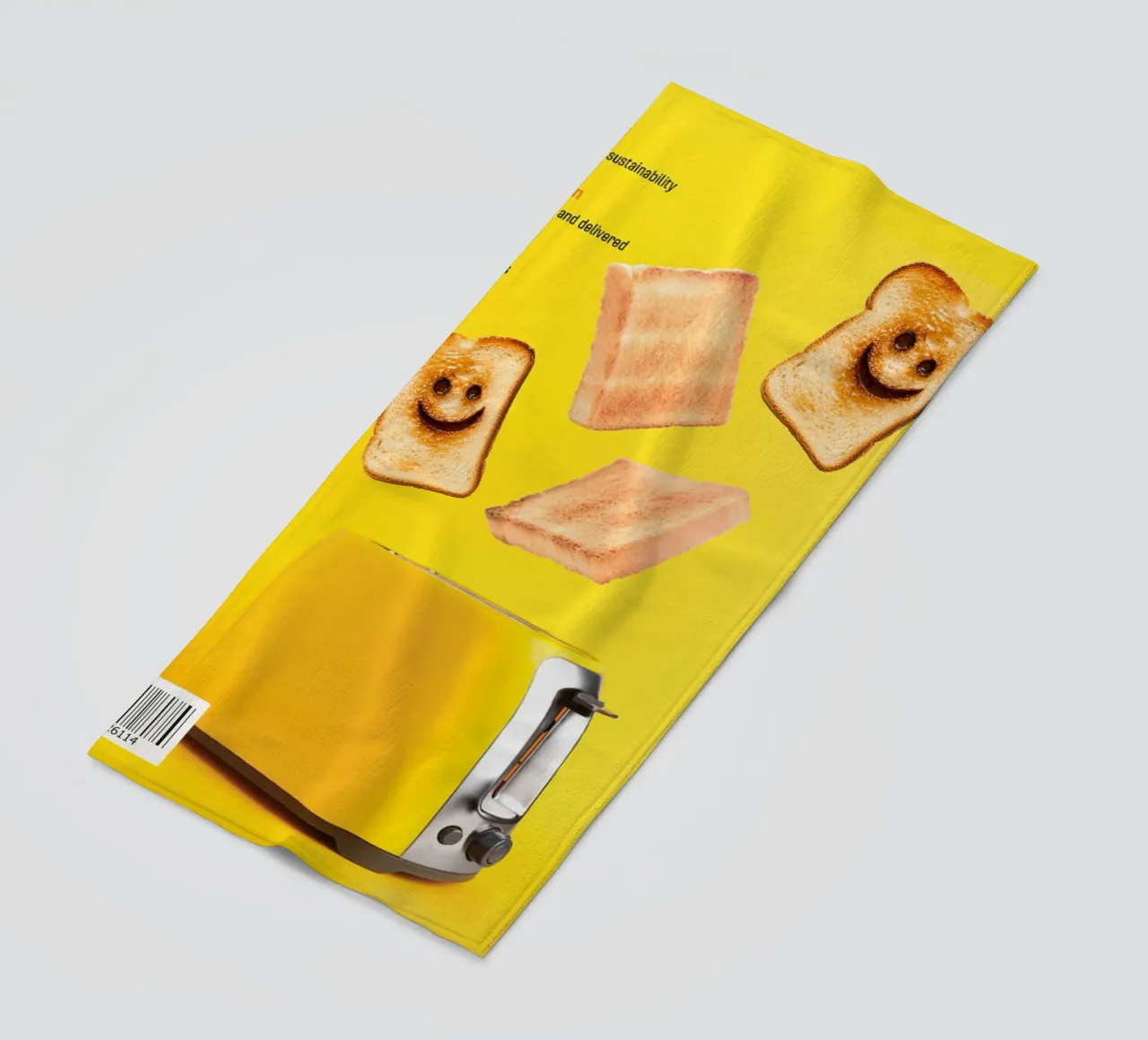 Slices of toasted bread with smiling faces telo mare da ramosashop