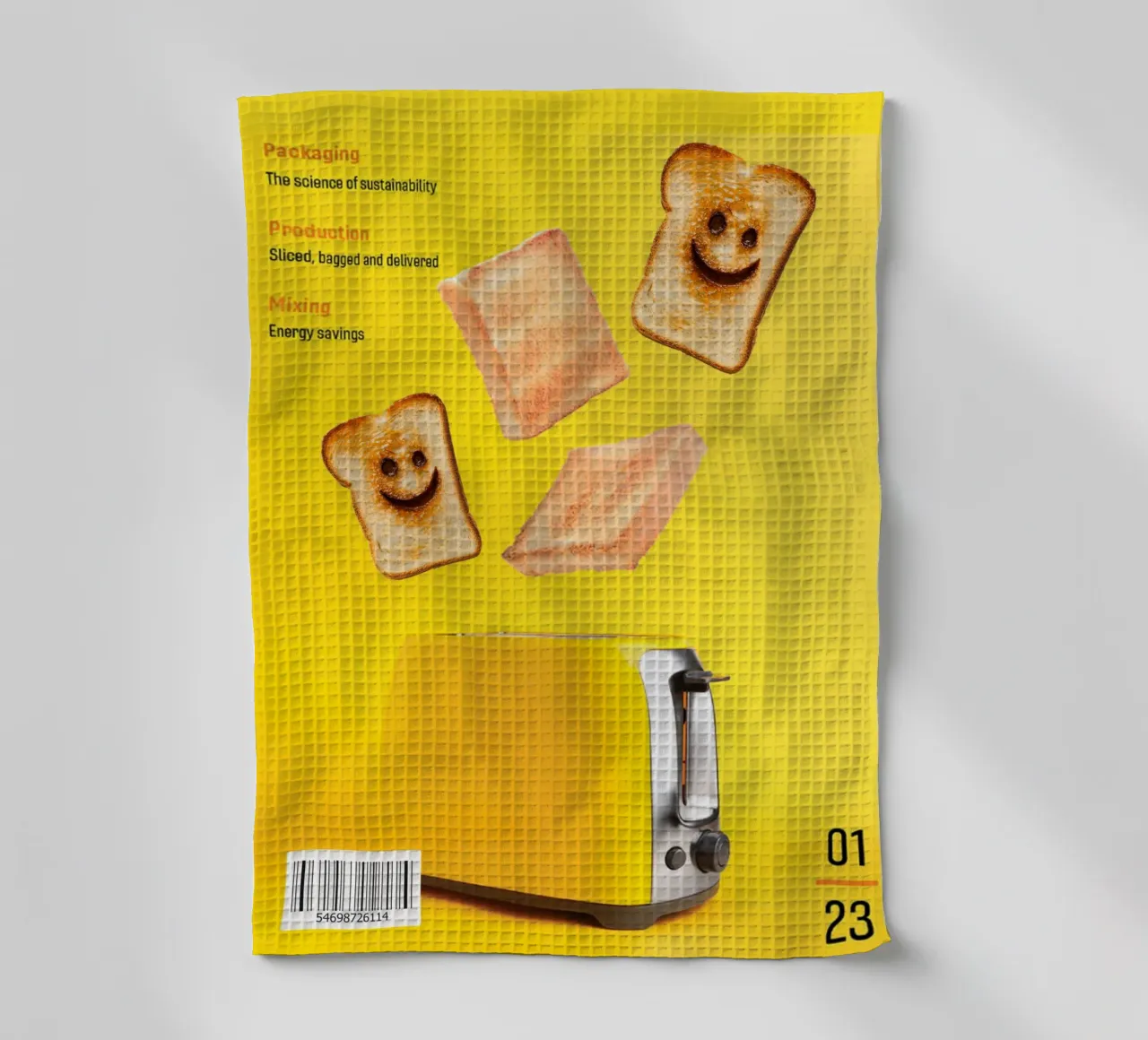 Slices of toasted bread with smiling faces torchon de ramosashop