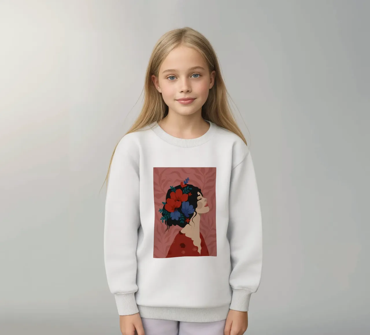 Pensieri in fiore felpa bambino da Artie Shifa