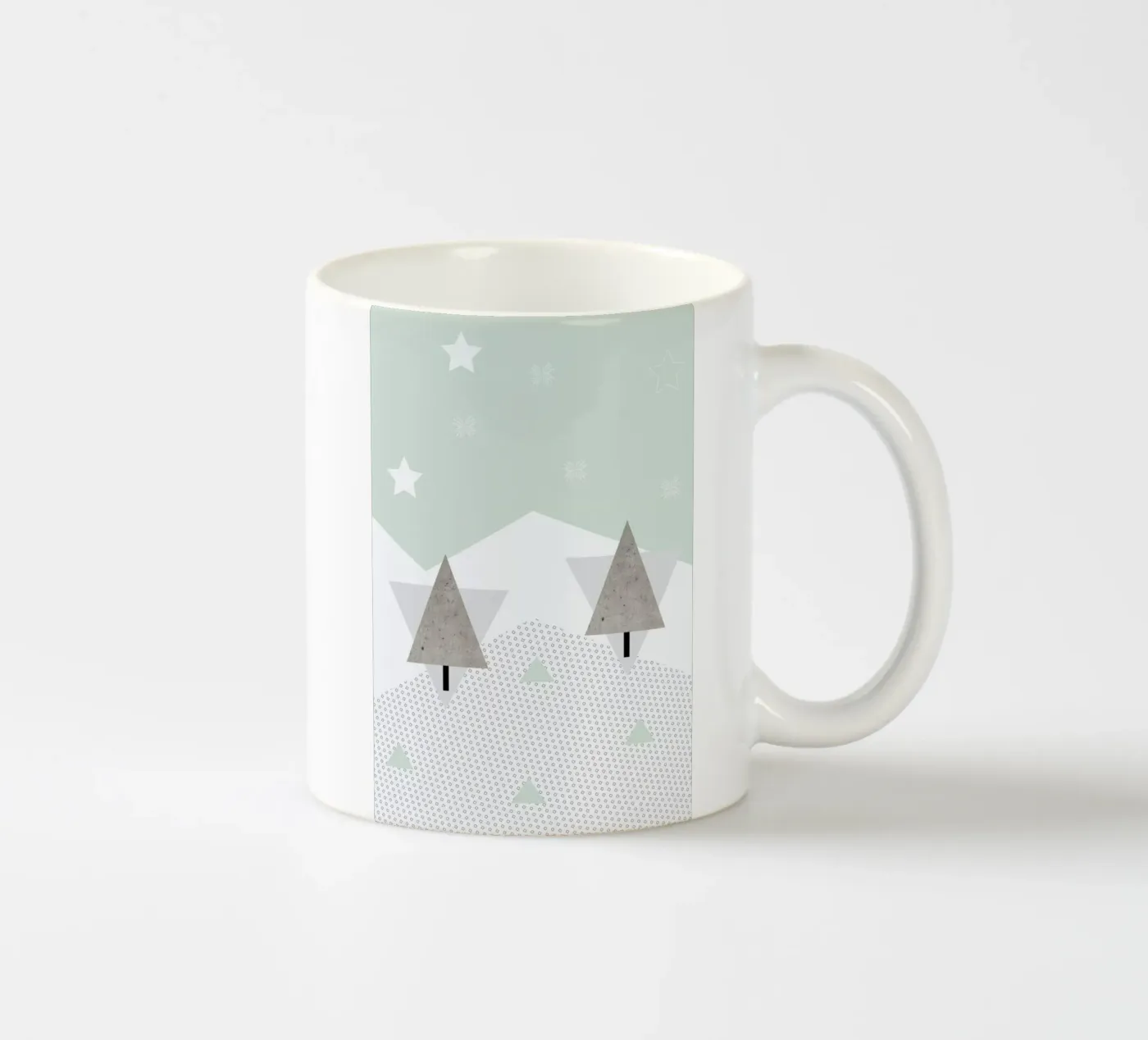 Winter Trees ceramic mug by XOXO Arte