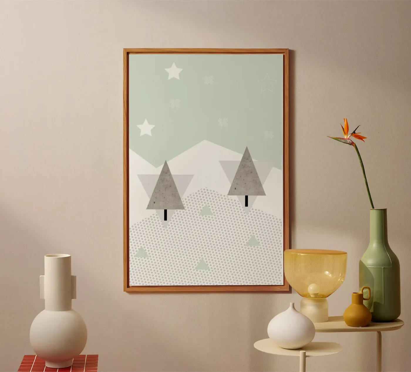 Winter Trees forex plate by XOXO Arte