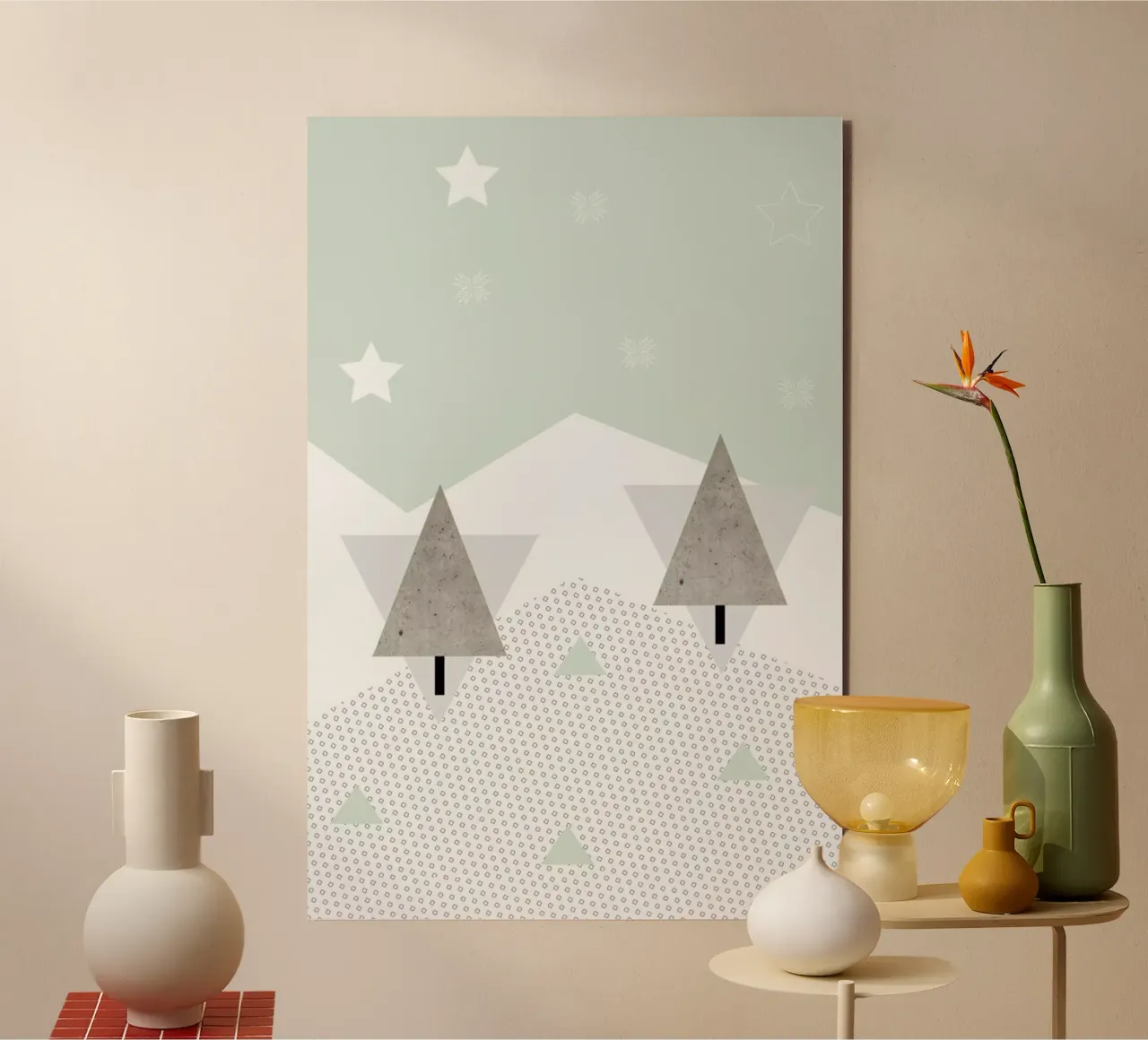 Winter Trees forex plate by XOXO Arte