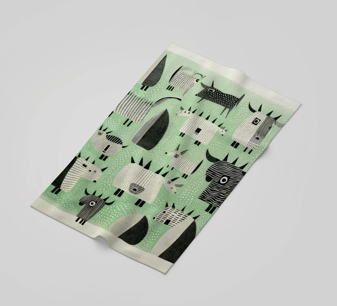 Yak verdi 3 telo mare da Minimal Animal Art