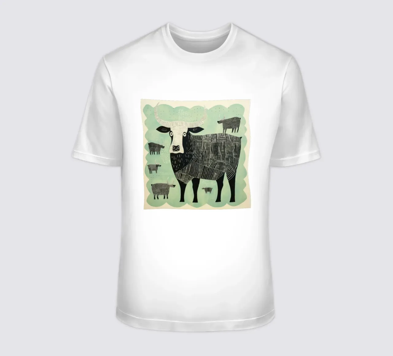 Yak verdi 4 t-shirt da Minimal Animal Art
