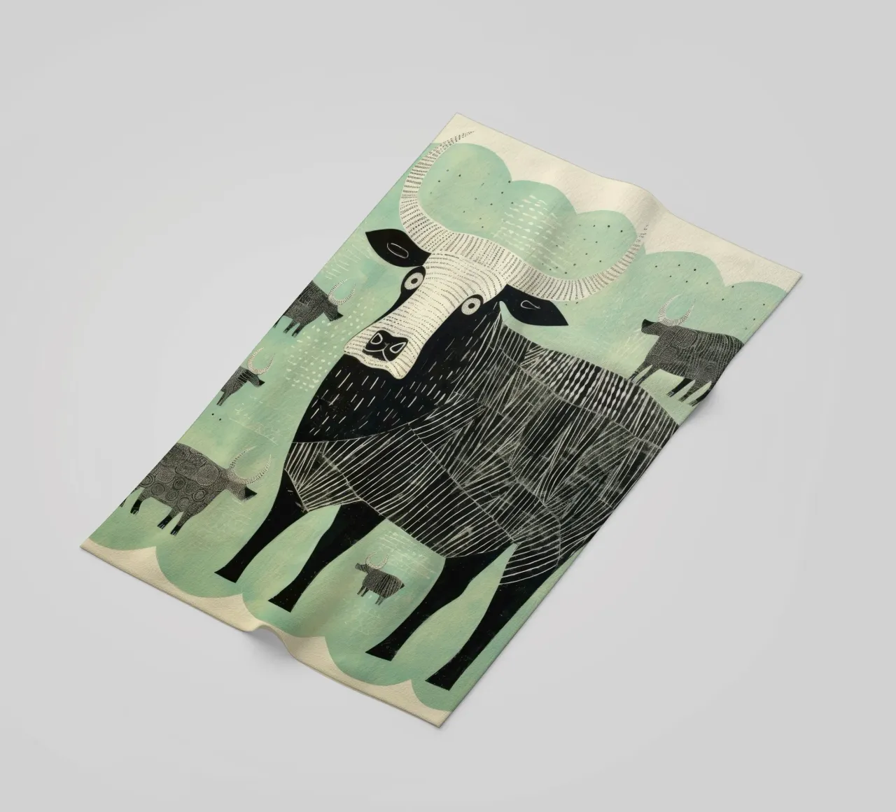 Yak verdi 4 telo mare da Minimal Animal Art