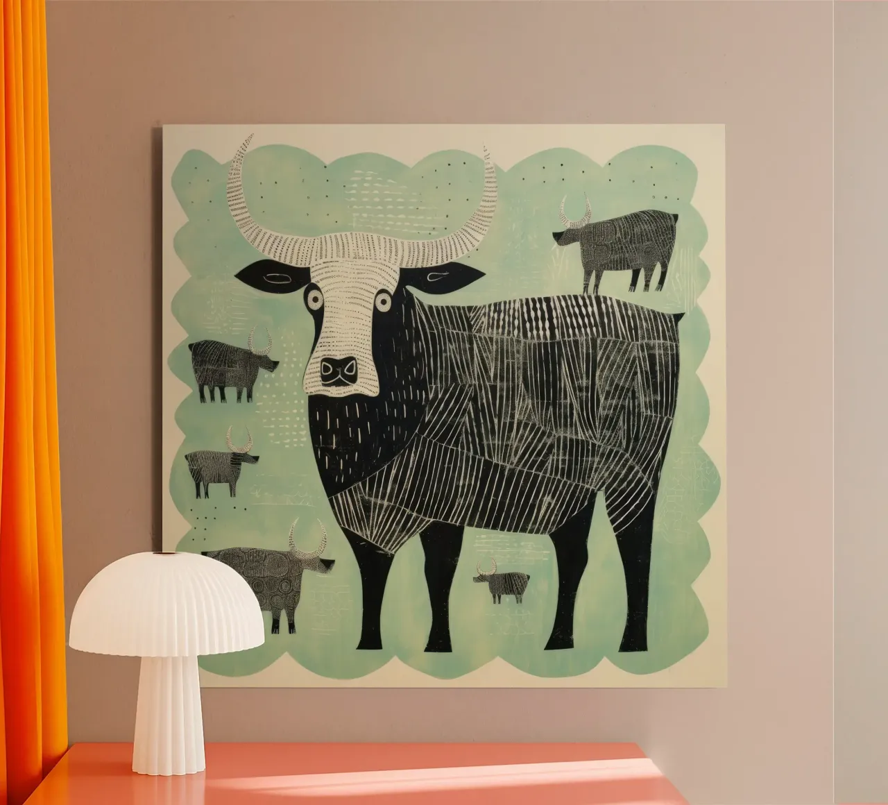Yak verdi 4 alluminio dibond da Minimal Animal Art