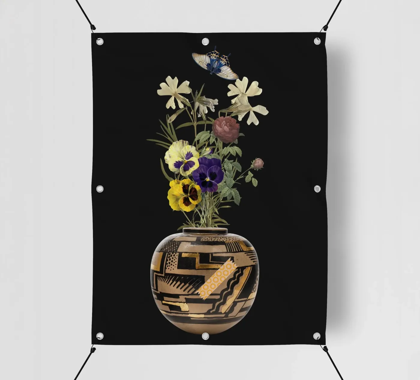 patterned vase PVC Plane von ramosashop