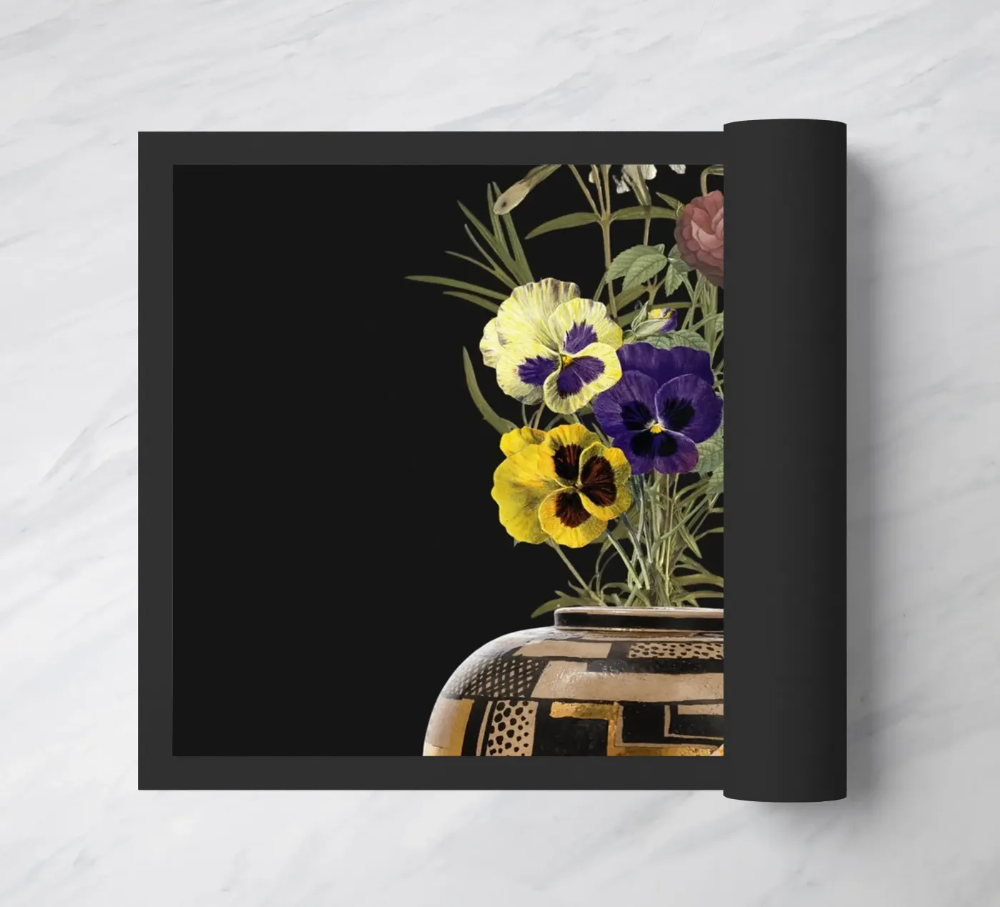 patterned vase deurmat van ramosashop