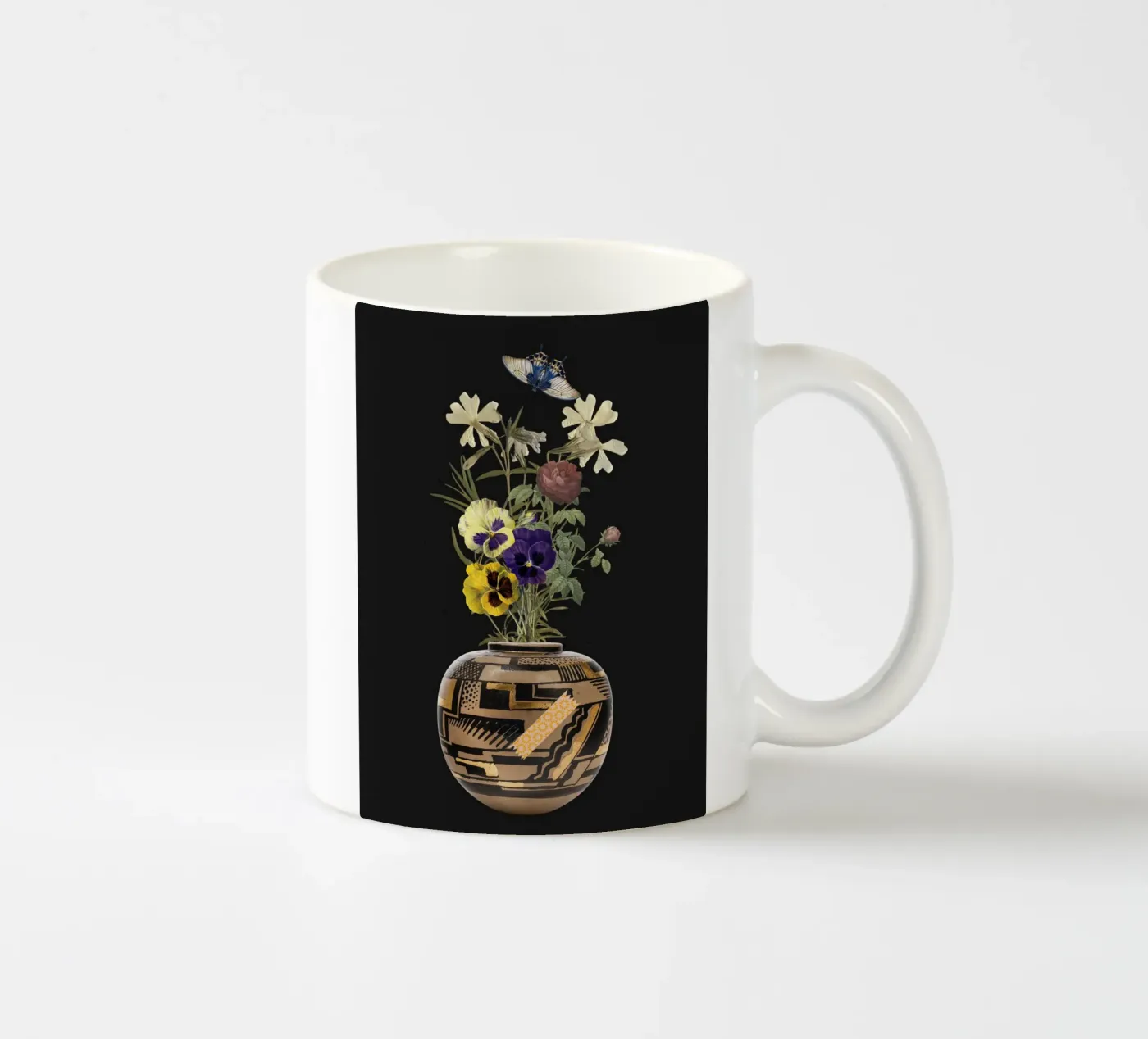 patterned vase ceramic mug by ramosashop