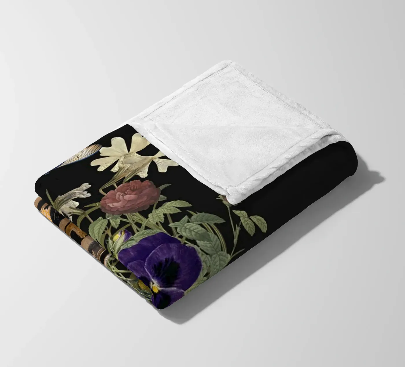 patterned vase fleece blanket by ramosashop