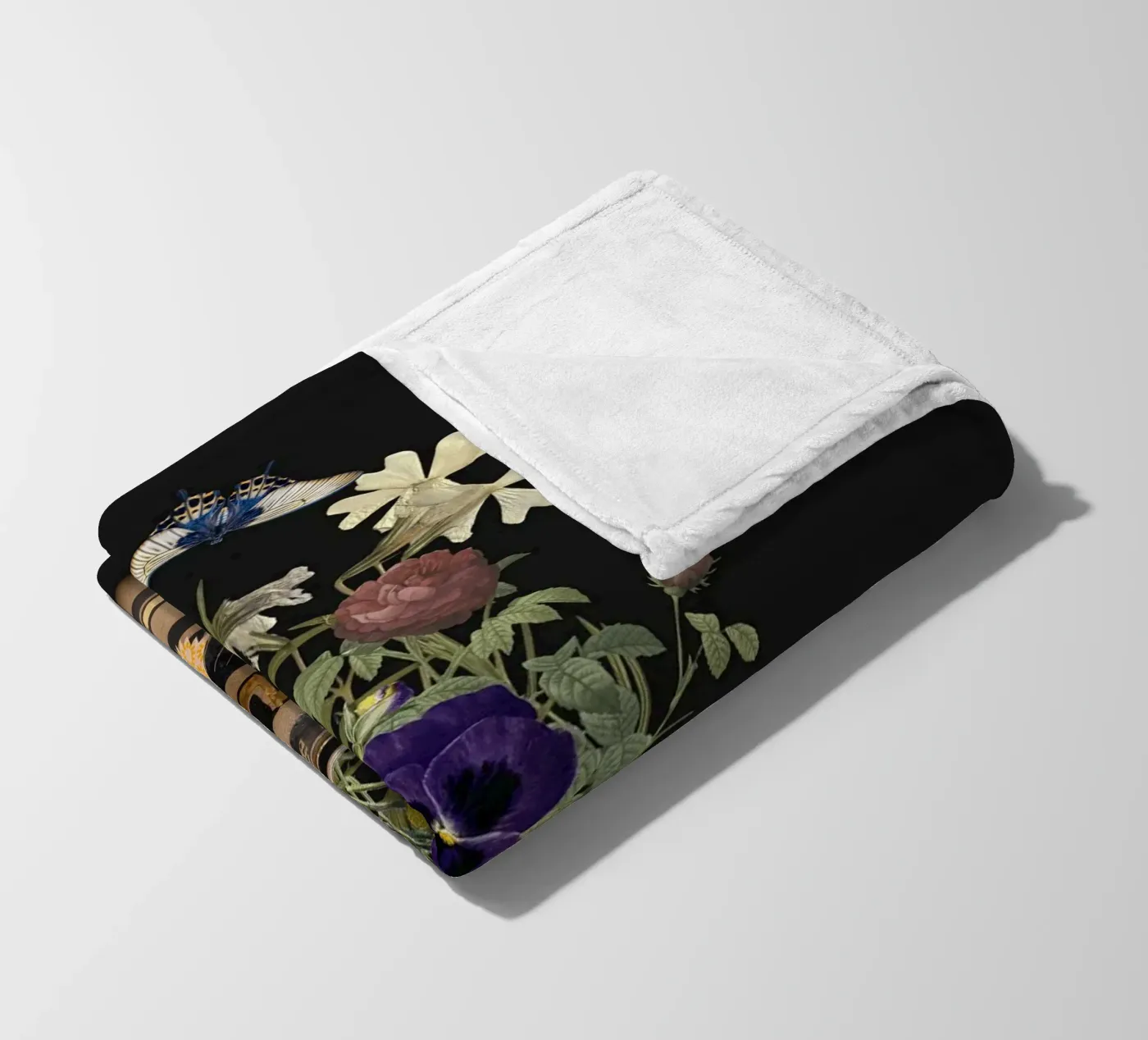 patterned vase fleece blanket by ramosashop