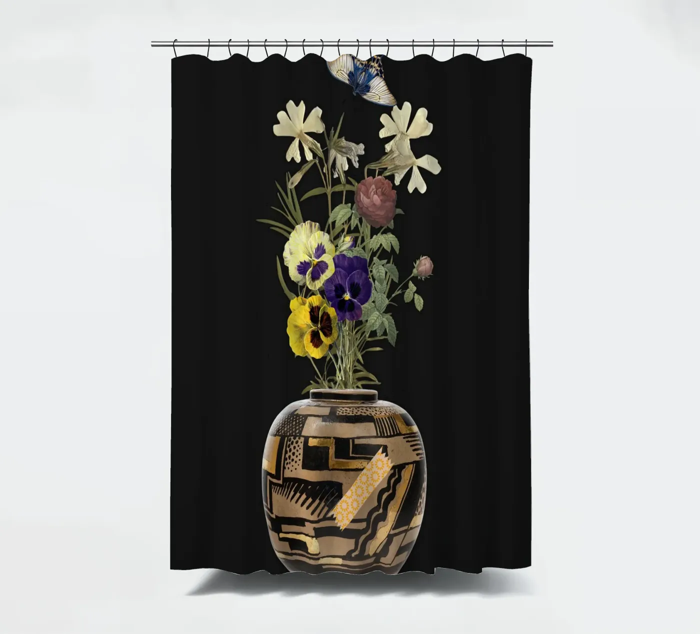 patterned vase Duschvorhang von ramosashop