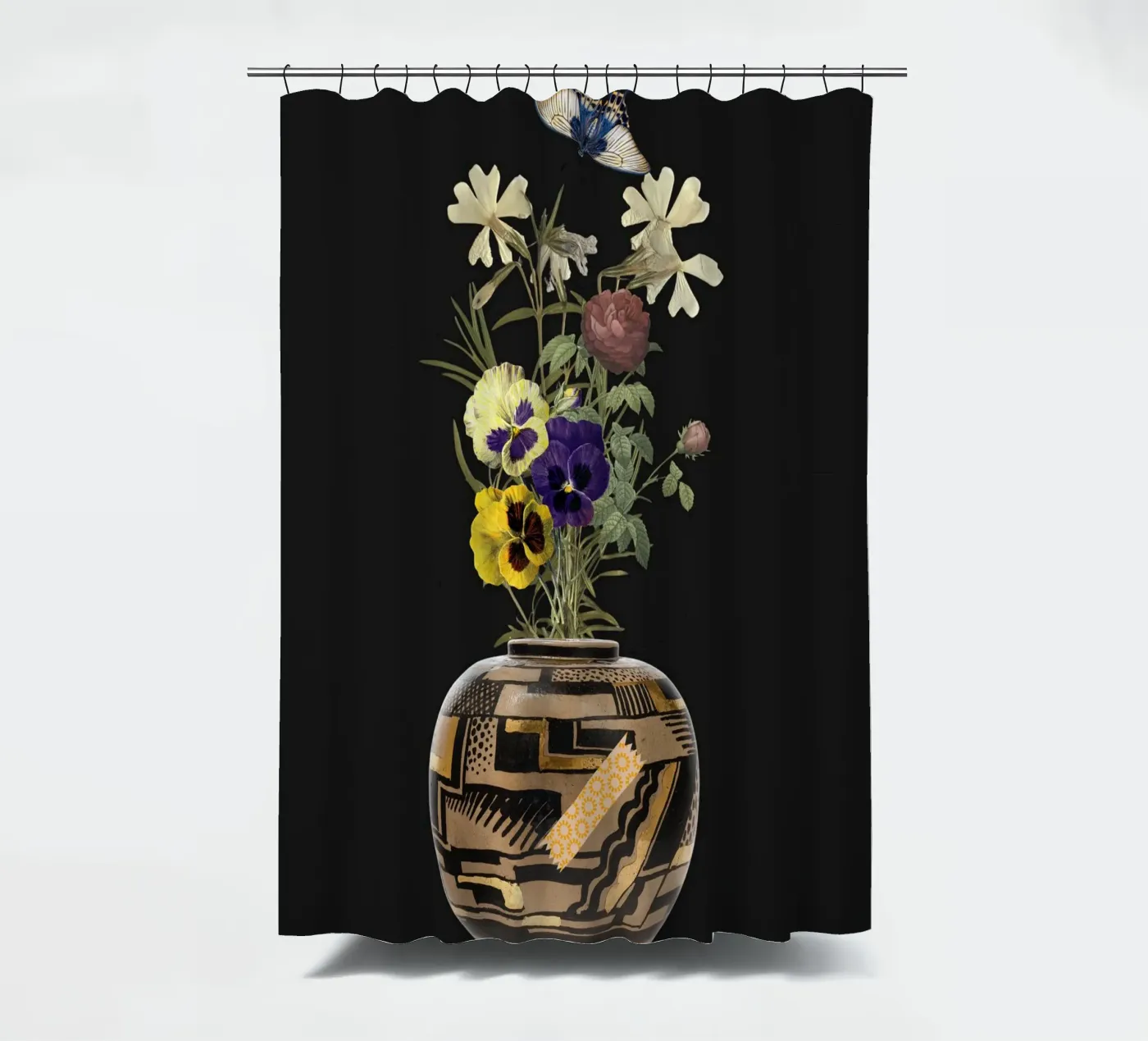 patterned vase Duschvorhang von ramosashop