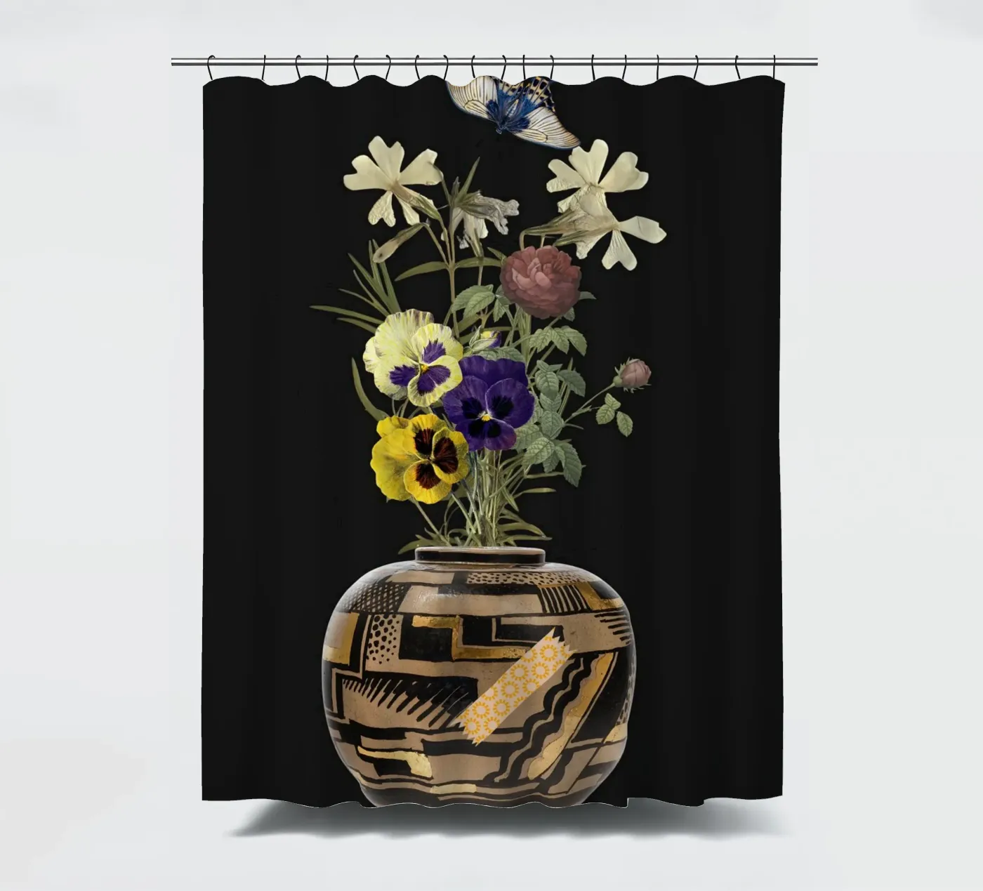 patterned vase Duschvorhang von ramosashop