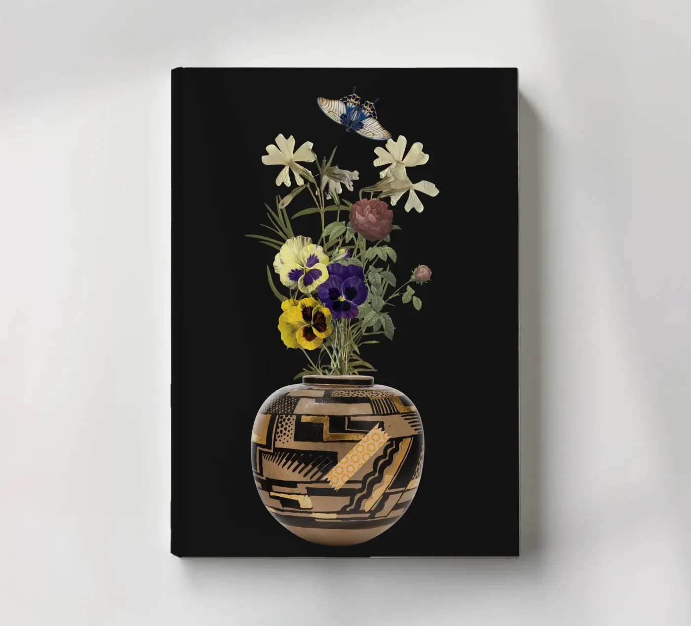 patterned vase notebook by ramosashop