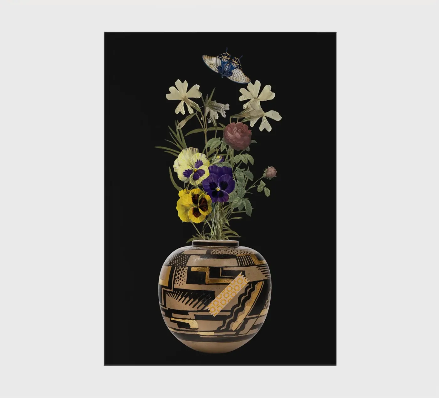 patterned vase notebook by ramosashop