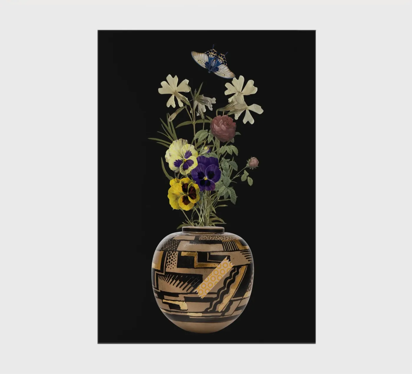 patterned vase notebook by ramosashop