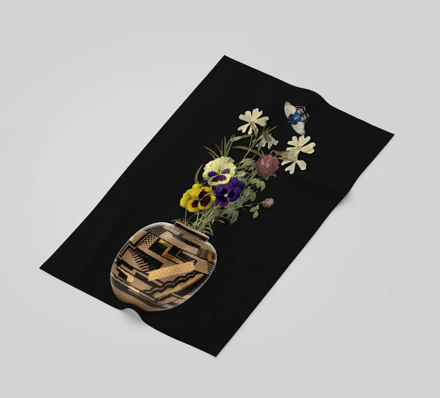 patterned vase Strandtuch von ramosashop
