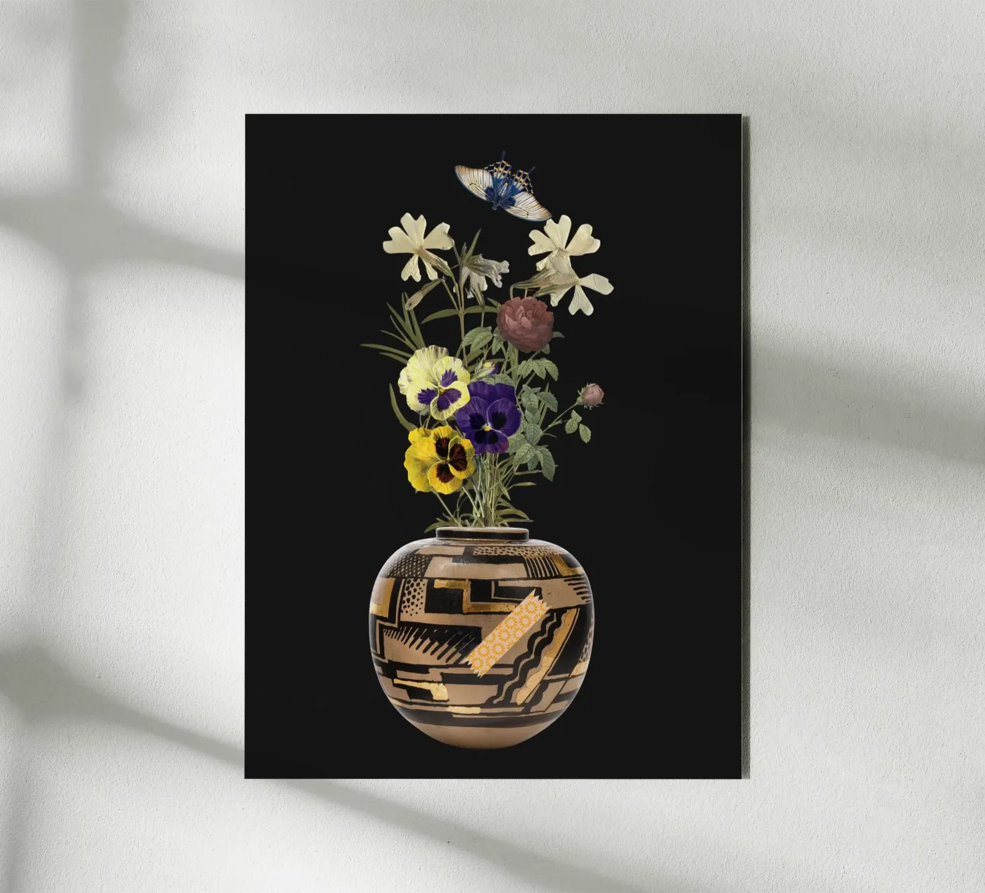 patterned vase panneau forex de ramosashop