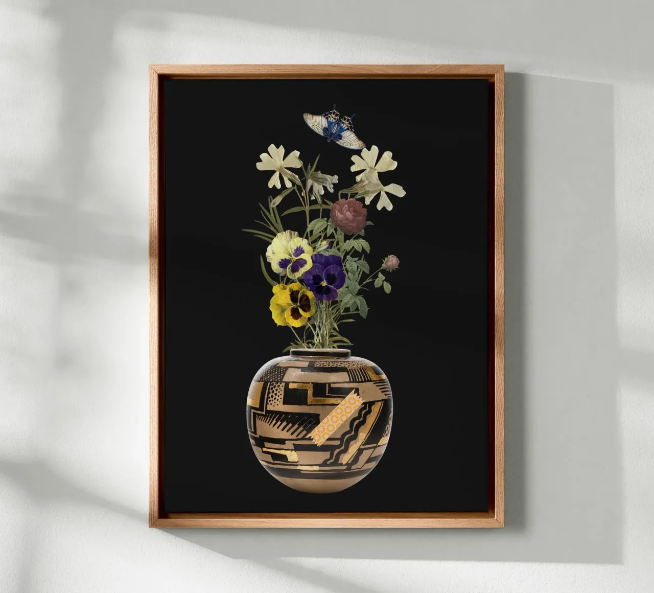 patterned vase canvas van ramosashop