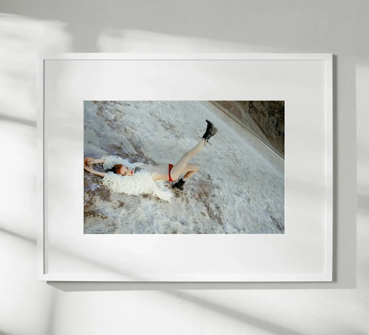 Salt Flats poster con telaio in plastica da Aysha Banos