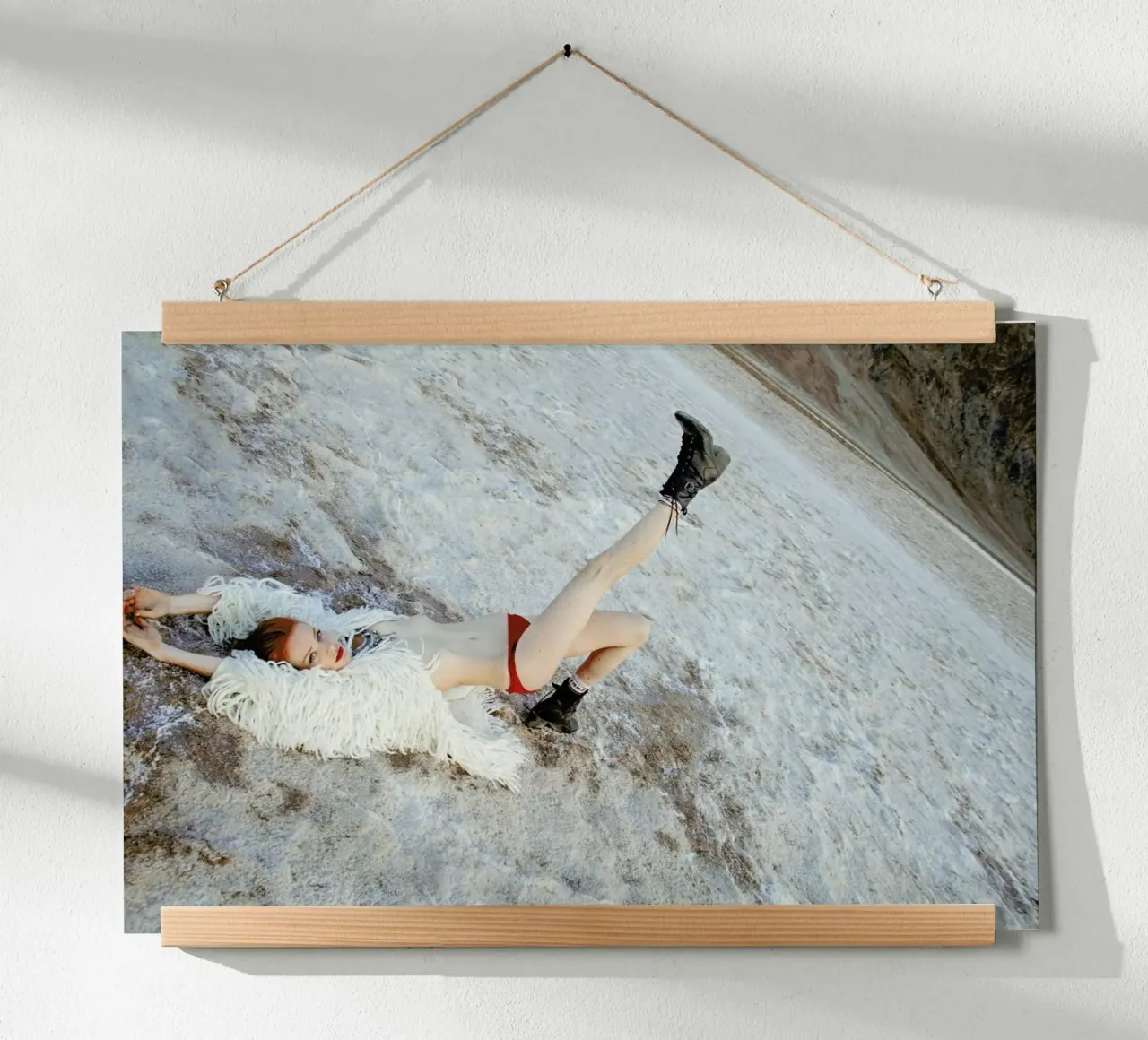 Salt Flats poster con telaio in plastica da Aysha Banos