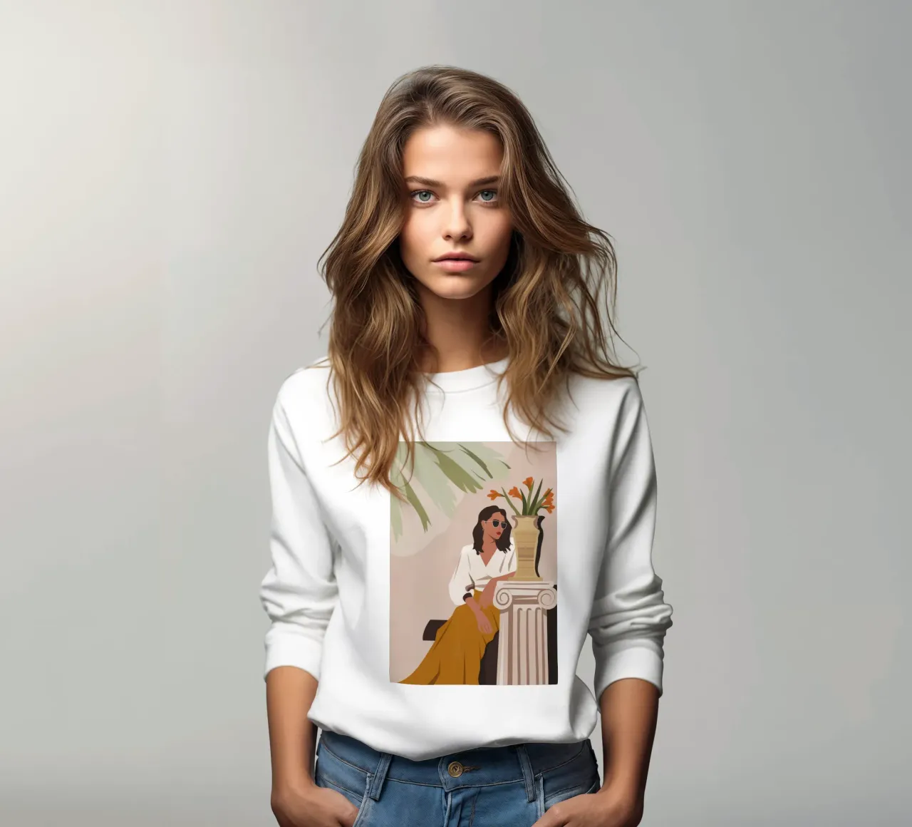 Klassische Reflexion Sweatshirt von Artie Shifa