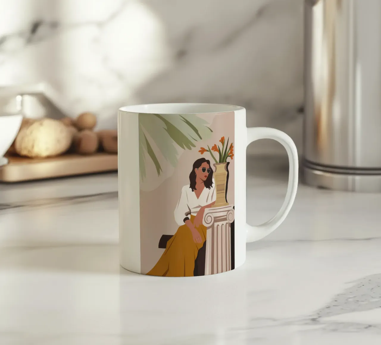 Riflessione classica tazza in ceramica da Artie Shifa