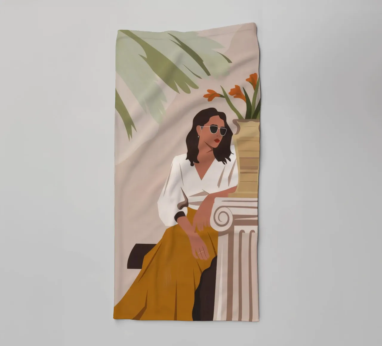 Classical Reflection towel by Artie Shifa
