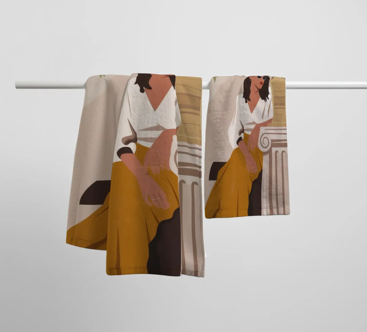 Classical Reflection towel by Artie Shifa