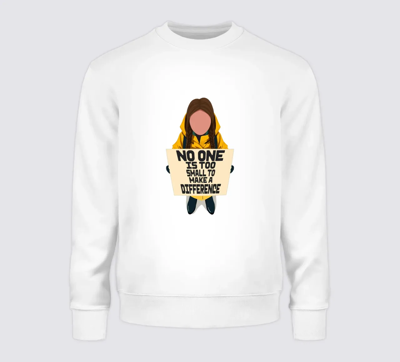 Greta Thunberg - Small but Mighty felpa da Studio Mooodz