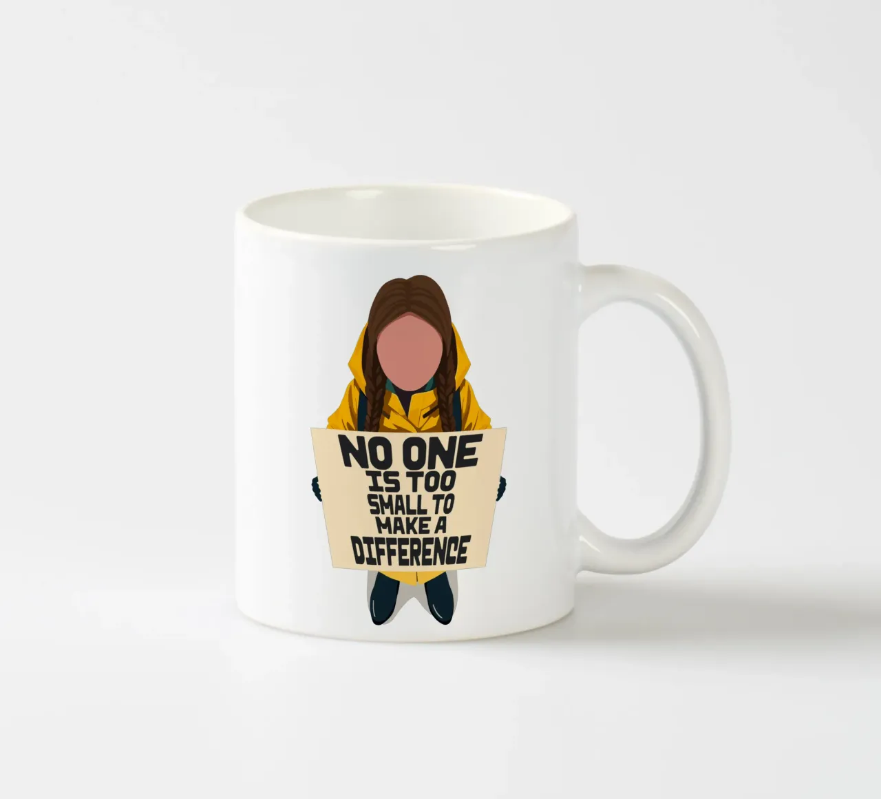 Greta Thunberg - Small but Mighty tazza in ceramica da Studio Mooodz