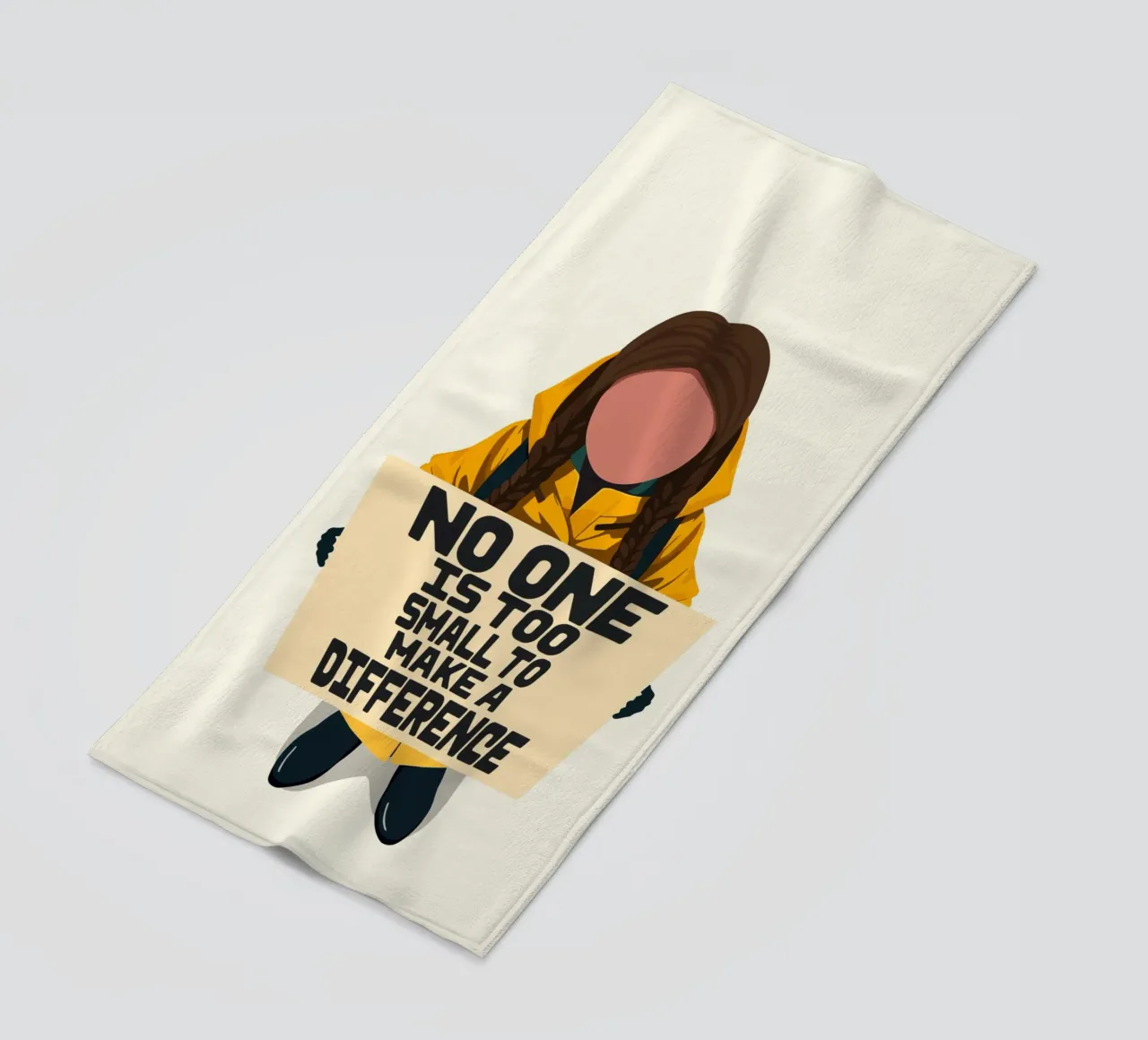 Greta Thunberg - Small but Mighty telo mare da Studio Mooodz
