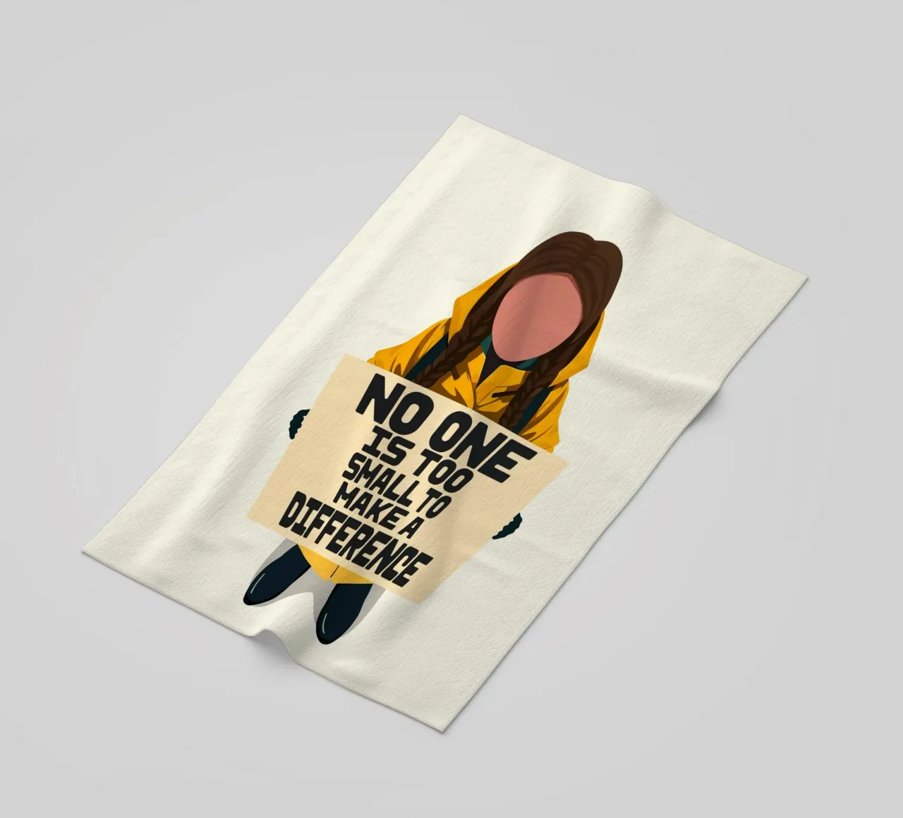 Greta Thunberg - Small but Mighty telo mare da Studio Mooodz
