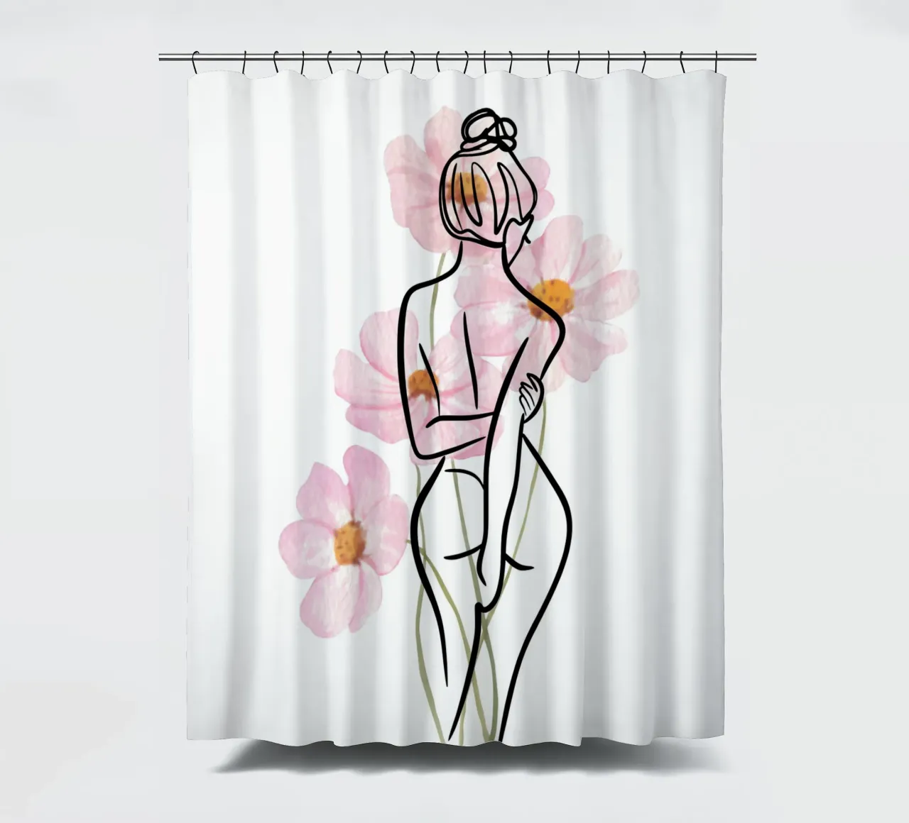Woman Flowerpower tenda da doccia da AESTHETIC VIBES by Isabel