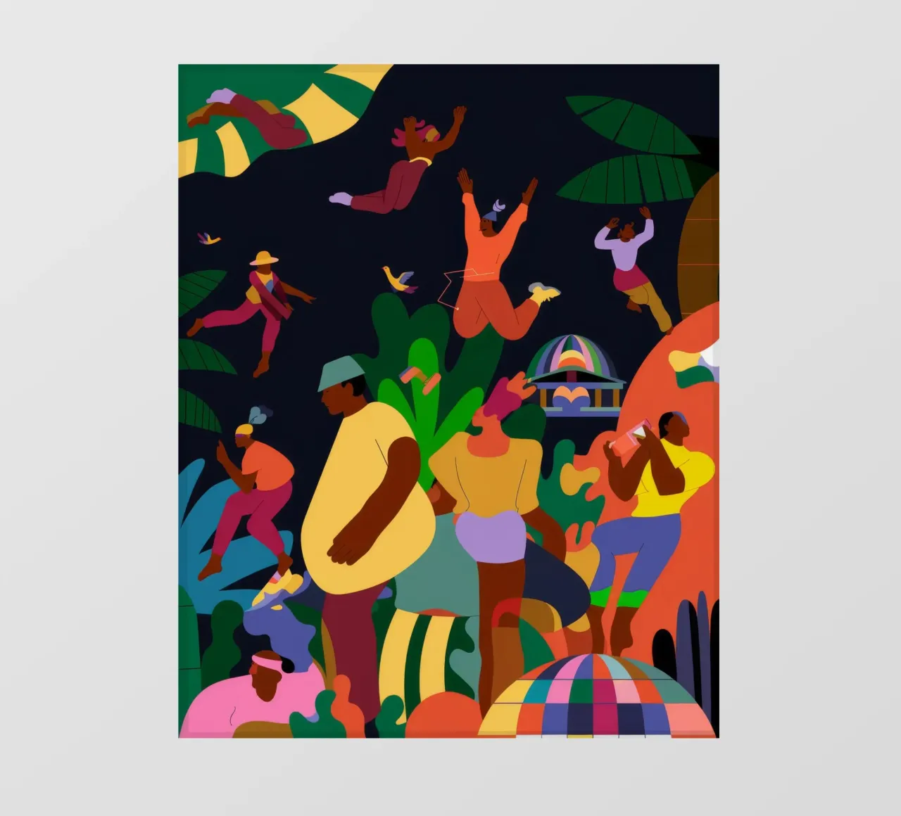 Festa colorata telo in pvc da Artie Shifa