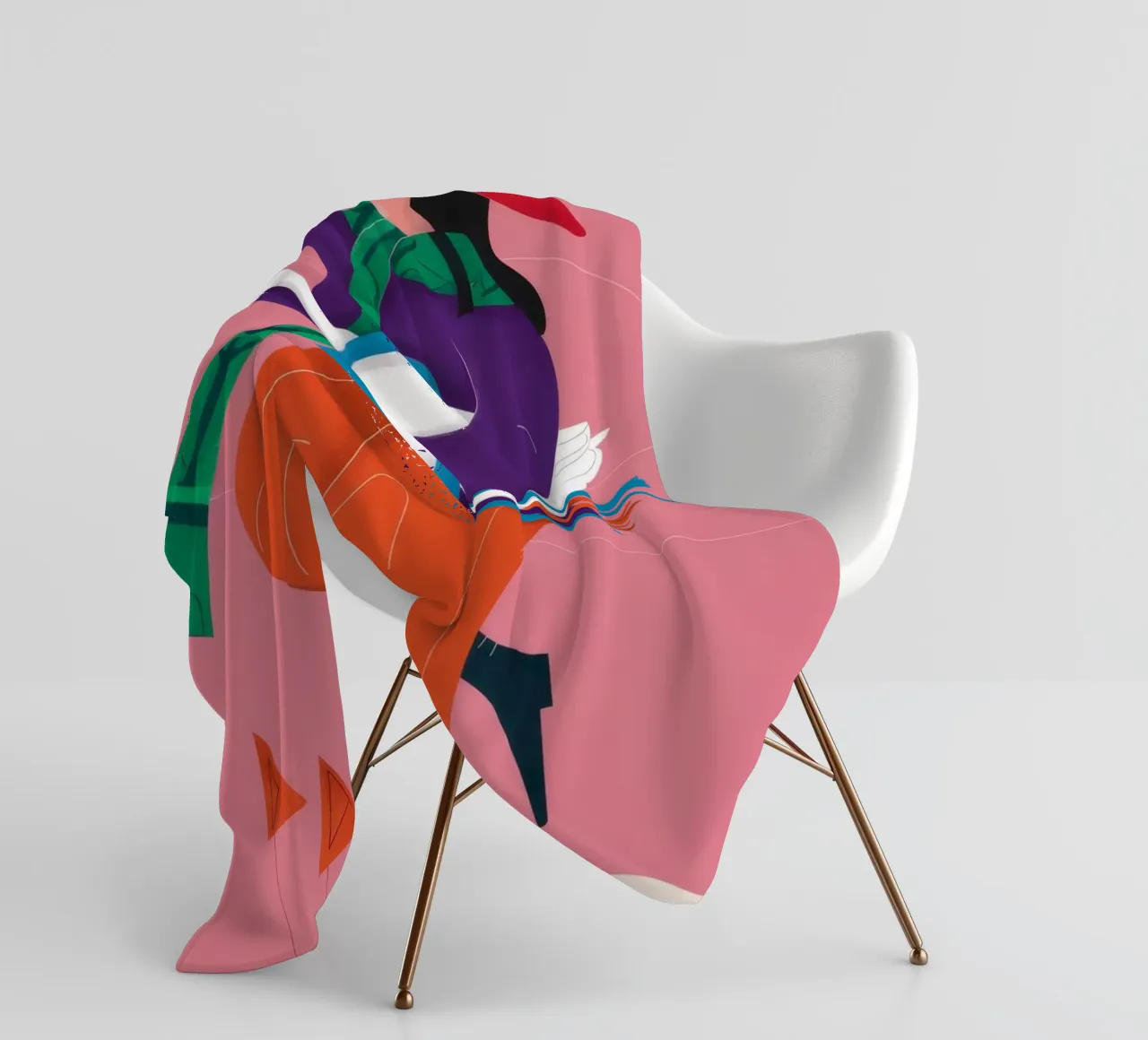 Passeggiata colorata coperta in pile da Artie Shifa