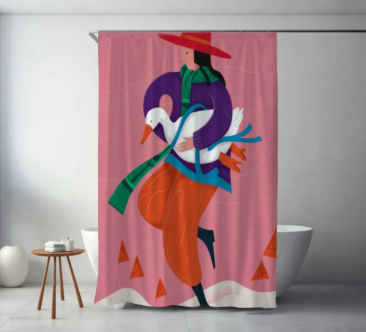 Passeggiata colorata tenda da doccia da Artie Shifa