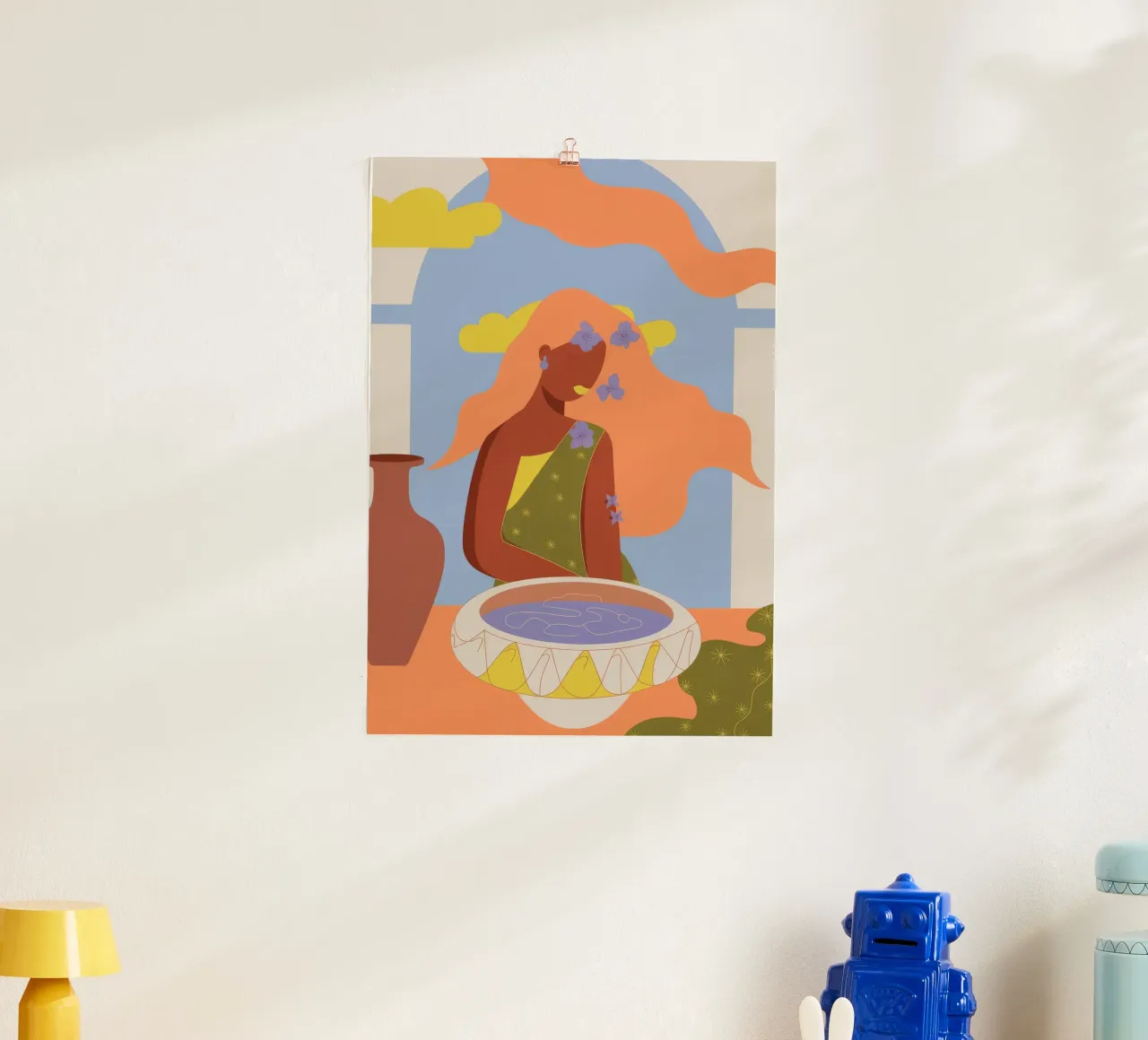 Momento magico contemplativo poster con telaio in plastica da Artie Shifa