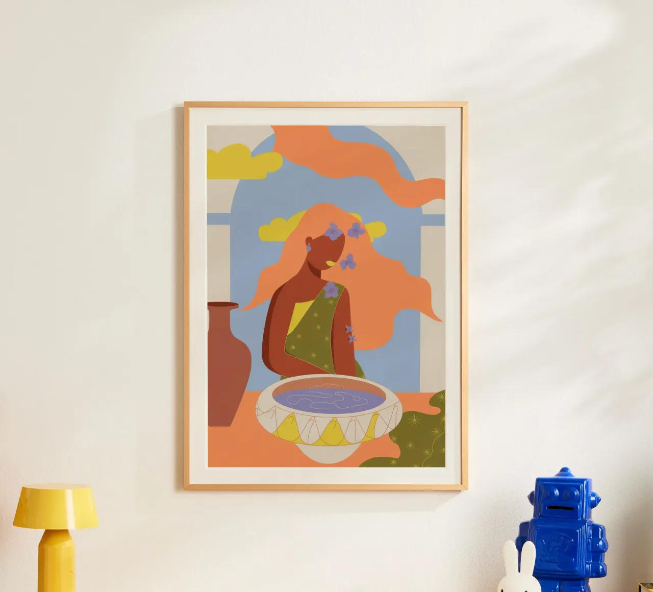 Momento magico contemplativo poster con telaio in plastica da Artie Shifa
