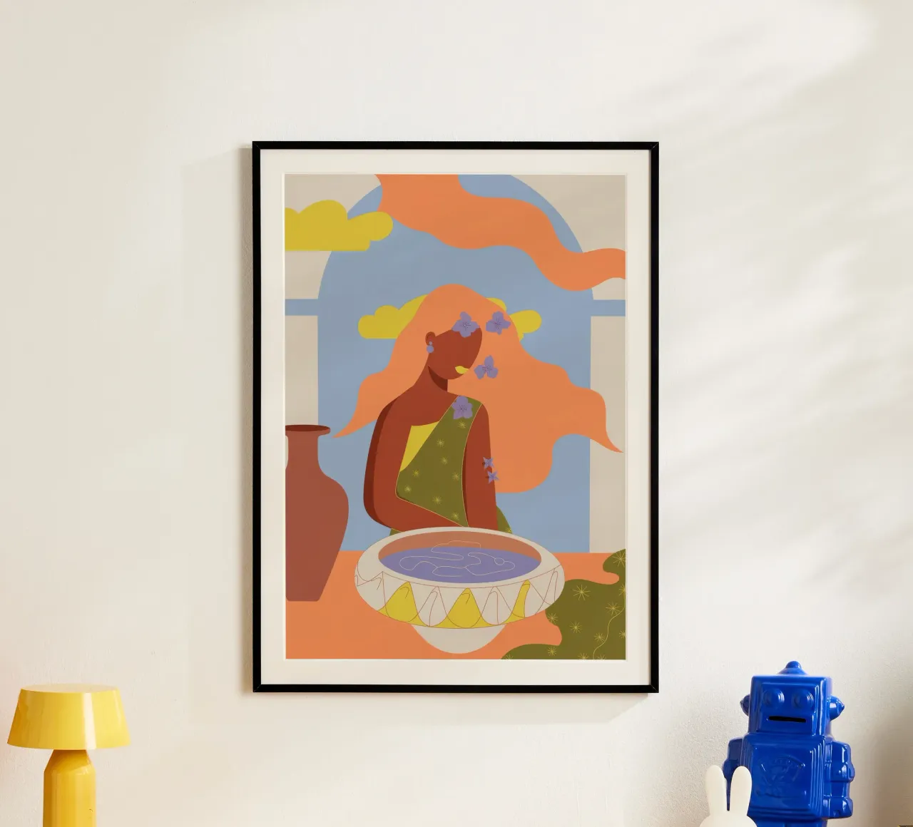 Momento magico contemplativo poster con telaio in plastica da Artie Shifa